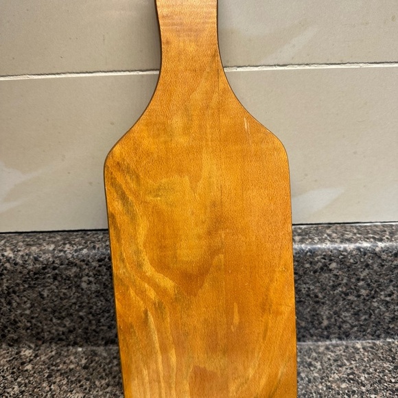 Rare Vintage Wood Dutch Delft Trivet Cheese Plate State - Picture 3 of 4